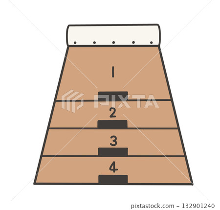 跳躍時從正面看到的跳馬箱示意圖 132901240