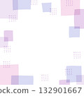 Soft, hand-drawn geometric frame in purple 132901667