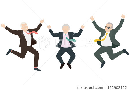 Senior businessmen celebrating success Senior businessmen celebrating success 132902122