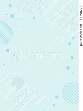 Stylish geometric pattern background light blue 132902210