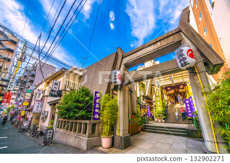 Tokyo cityscape in Japan, including Shinbashi and Karasumori Shrine, on November 4th Tokyo cityscape in Japan, including Shinbashi and Karasumori Shrine, on November 4th 132902271
