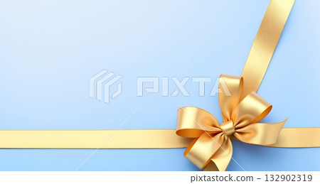 Luxurious Blue gift box with beautiful goldden ribbon on white background Luxurious Blue gift box with beautiful goldden ribbon on white background 132902319