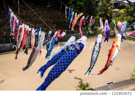 東長崎中里親愛公園的鯉魚旗【長崎縣長崎市】 東長崎中里親愛公園的鯉魚旗【長崎縣長崎市】 132902672