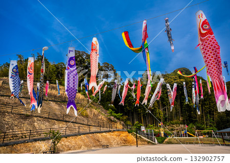 Carp streamers at Nakazato Fureai Park in Higashi-Nagasaki [Nagasaki City, Nagasaki Prefecture] 132902757
