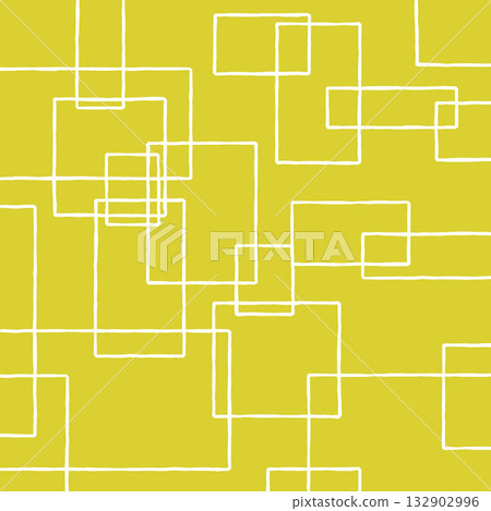 Yellow and white square pattern background illustration 132902996