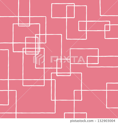 Salmon pink and white square pattern background illustration 132903004