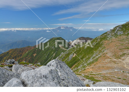 Late Autumn: Autumn leaves in the Central Alps 132903102