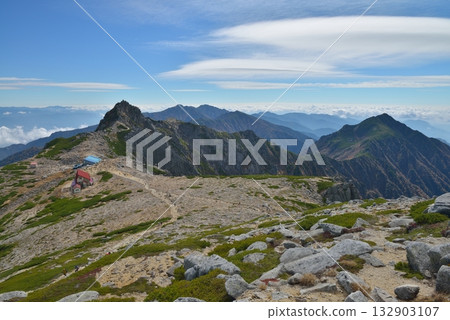 Late Autumn: Autumn leaves in the Central Alps 132903107