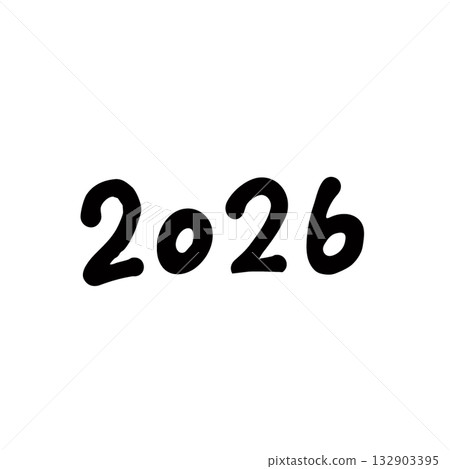 Handwritten lettering - 2026 Handwritten lettering - 2026 132903395