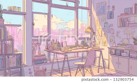 黃昏時的情感房間 AI 132903754