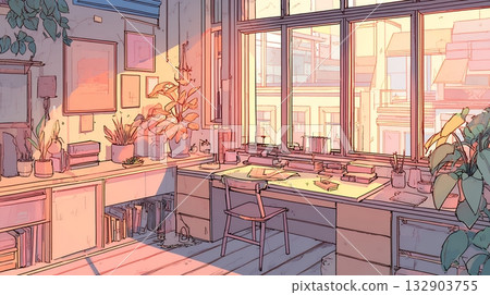 黃昏時的情感房間 AI 132903755