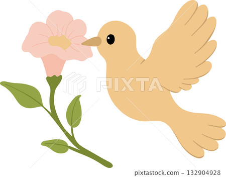 minimalist bird flat vector animal design 132904928