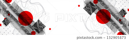 Abstract background. Modern science art elements. Wireframe surface illustration. Abstract background. Modern science art elements. Wireframe surface illustration. 132905873