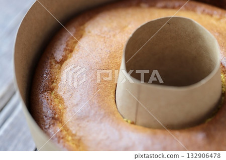 用米粉製作的自製無麩質南瓜戚風蛋糕 132906478