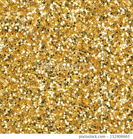 Elegant bright golden glitter, sparkle confetti texture. Christmas seamless pattern. Elegant bright golden glitter, sparkle confetti texture. Christmas seamless pattern. 132906665