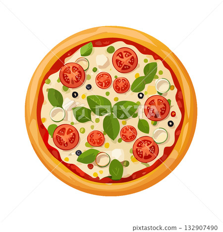 美味披薩插圖 2 132907490