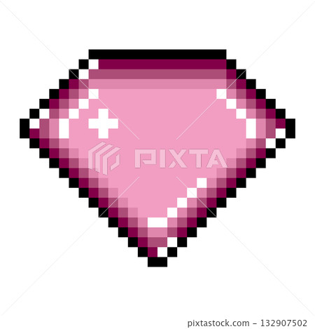 像素藝術圖標寶石（1） 132907502