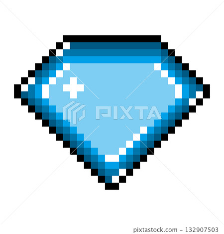 像素藝術圖標寶石（2） 132907503