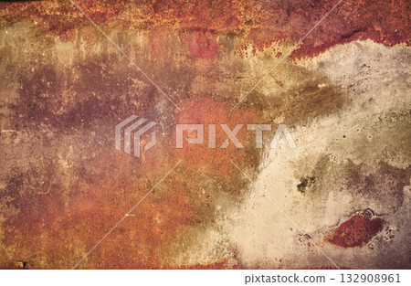 Photo of old and worn steel sheet, abstract background. 132908961