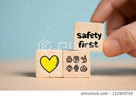 Safety comes first when you build blocks. 132909788