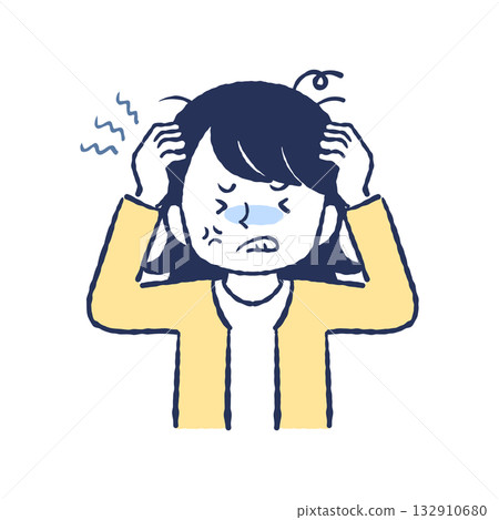 An irritated lady 132910680