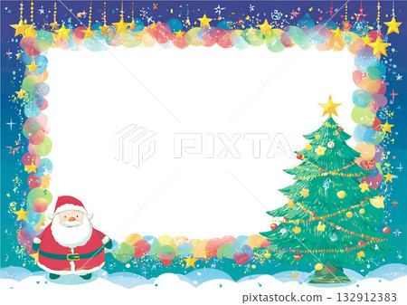 冬季聖誕卡素材 132912383