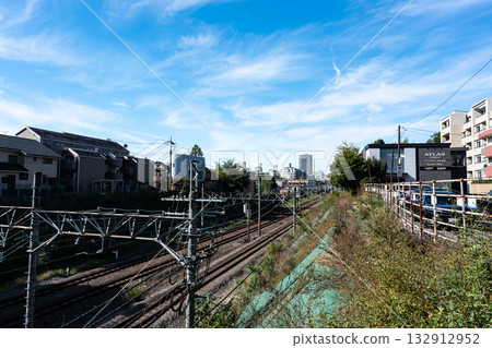 Photographed from Hanazawa Bridge on Hanazawa Street, looking westward from Kokubunji Station. Honmachi, Kokubunji City, Tokyo Photographed from Hanazawa Bridge on Hanazawa Street, looking westward from Kokubunji Station. Honmachi, Kokubunji City, Tokyo 132912952