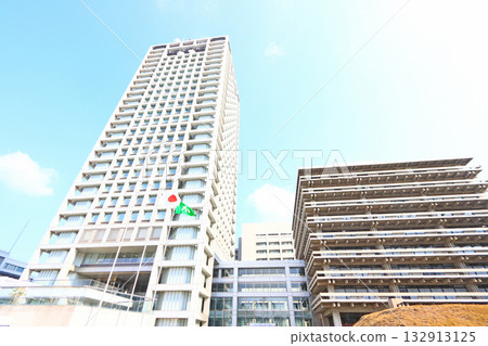 View of the Kagawa Prefectural Office in Takamatsu City, Kagawa Prefecture 132913125