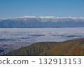 The scenery of the Northern Alps, including Mt. Hotaka and Mt. Yari, seen from Utsukushigahara Plateau 132913153