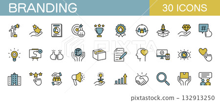 品牌圖示集顏色 132913250