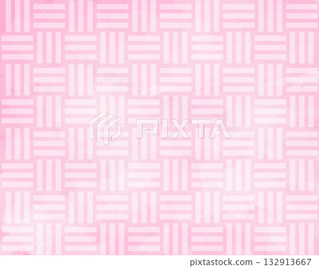 Sankuzushi, traditional Japanese pattern, pink Sankuzushi, traditional Japanese pattern, pink 132913667