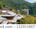 Nachi Falls and Seiganto-ji Temple pagoda, Japan. UNESCO World Heritage pilgrimage site 132913867