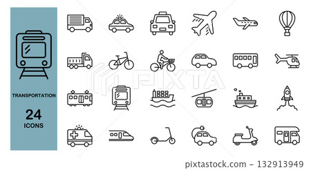 各種車輛的圖示集 132913949
