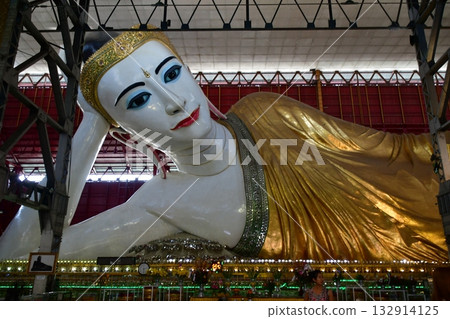 緬甸, 仰光, 喬達吉佛塔, 臥佛, 臥佛, 佛塔 緬甸, 仰光, 喬達吉佛塔, 臥佛, 臥佛, 佛塔 132914125