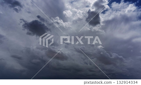 Storm clouds and mammatus clouds 132914334