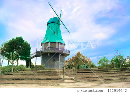 Dutch-style windmill at Tsuchiura City Nature Center Dutch-style windmill at Tsuchiura City Nature Center 132914642