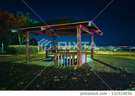Yurigaoka, Natori City: The gazebo and night view of Umi Mieru Park Yurigaoka, Natori City: The gazebo and night view of Umi Mieru Park 132914656