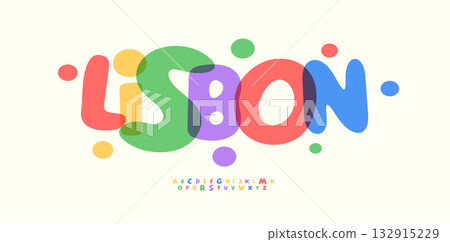 Festival Carnival Font, Bright Colorful Alphabet, Playful Cartoon Letters, Witty Funky Typeface, Joyful Festive Logo, Funny Comic Headline, Bouncy Typography, Creative Party Typeset. Vector Typeset 132915229