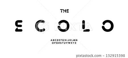 Futuristic rounded alphabet, smooth tech font, soft and cutout typeface for innovation medical science tech headline, startup logo, digital typographic design, cyber minimal typography.Vector typeset. Futuristic rounded alphabet, smooth tech font, soft and cutout typeface for innovation medical science tech headline, startup logo, digital typographic design, cyber minimal typography.Vector typeset. 132915398
