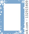 Simple winter image frame material 132915409