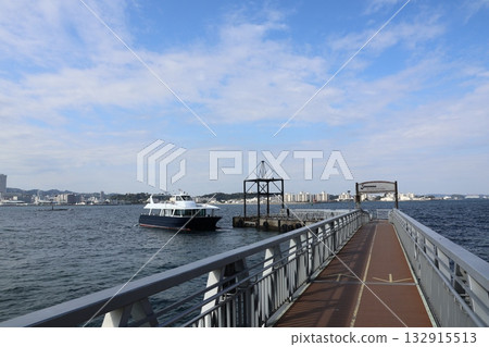 渡輪從猿島出發，猿島是位於橫須賀海岸附近的一座日本前軍事要塞。 132915513