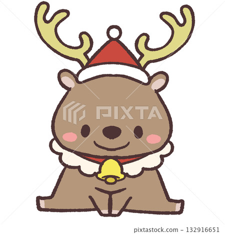 A cute reindeer character inspired by Christmas 132916651