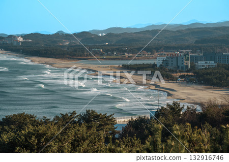 East Sea Coastline from Naksansa Temple, South Korea 132916746