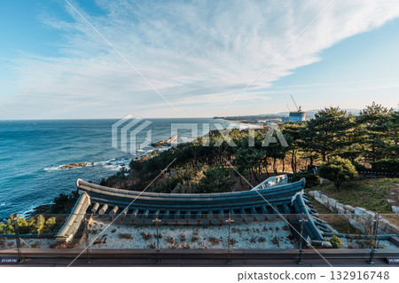East Sea Coastline from Naksansa Temple, South Korea 132916748