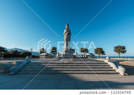 Seaside Bodhisattva Statue at Naksansa Temple, South Korea 132916749