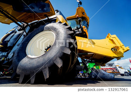 Modern agricultural machinery and equipment. Industrial details. 132917061