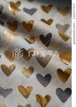 Unique Fabric With Colorful Heart Patterns for Crafts and Decoration Projects Unique Fabric With Colorful Heart Patterns for Crafts and Decoration Projects 132917357