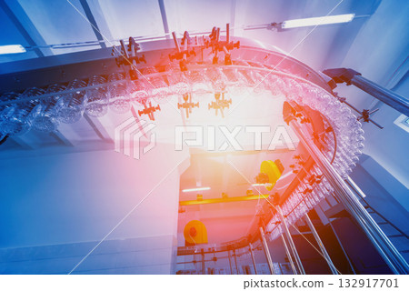 The plastic bottle blowing machine. PET preforms for blowing of plastic bottles 132917701