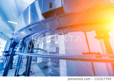 The plastic bottle blowing machine. PET preforms for blowing of plastic bottles 132917704