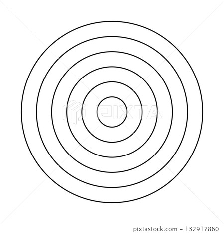 Round diagram divided on five segments. Coaching wheel of 5 concentric circles. Habits tracker, wheel of life. Polar grid graph paper. Life blank. Round diagram divided on five segments. Coaching wheel of 5 concentric circles. Habits tracker, wheel of life. Polar grid graph paper. Life blank. 132917860